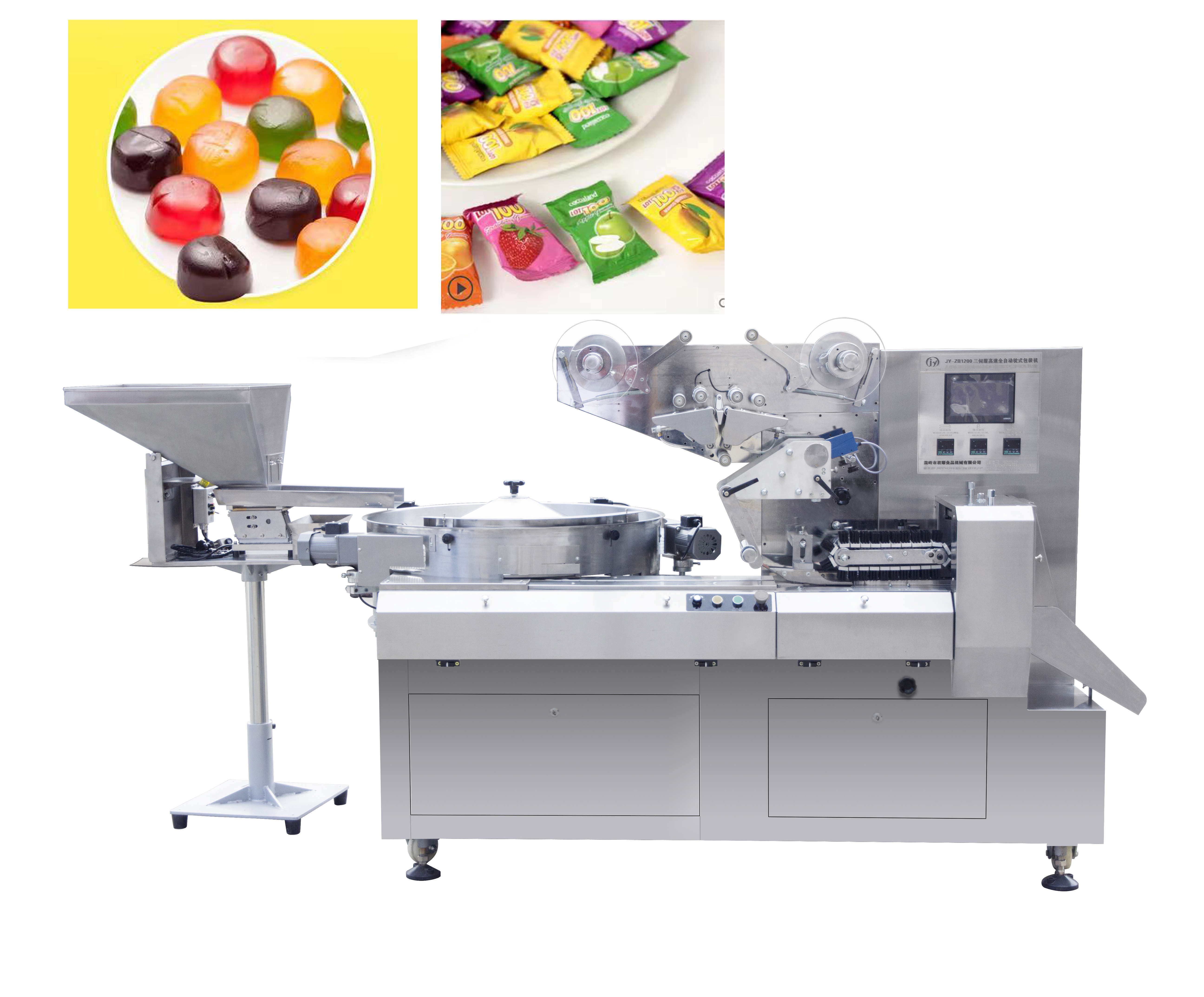 High Speed Soft Gummy Candy Wrapping Machine(JY-ZB1200)